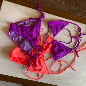 2 halter top bikini sets